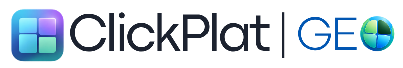 ClickPlat and ClickPlat GEO logo